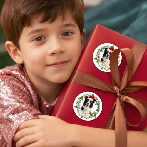 Image of Personalized Christmas Stickers with Pet Photo