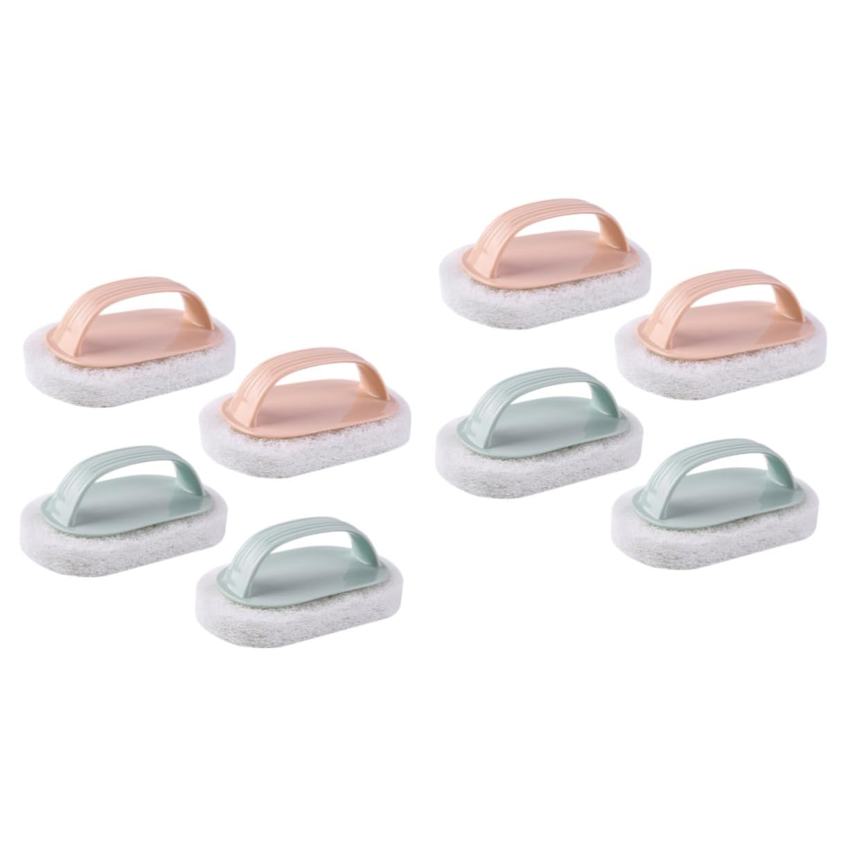 Baluue 8piezas Esponja Limpiadora De Cocina Mango Cepillo De y Desincrustante para Fregar Azulejos y Superficies Pastel