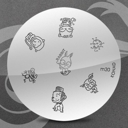 Konad Stamping Nail Art Image Plate - M30