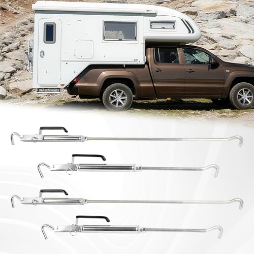 Kregoem Turn-Buckle Replacement Kit for Truck Campers Premium Stainless Steel Front & Rear Set