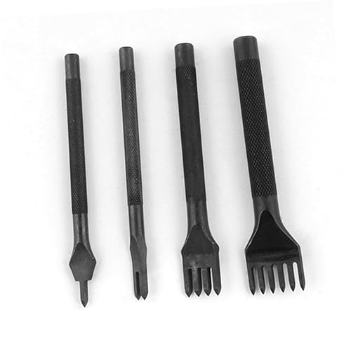 Miniatura 4 de COHEALI Juego de punzones de cuero, perforador de cuero, herramienta perforadora de agujero de cinturón para hacer agujeros de cinturón, herramienta