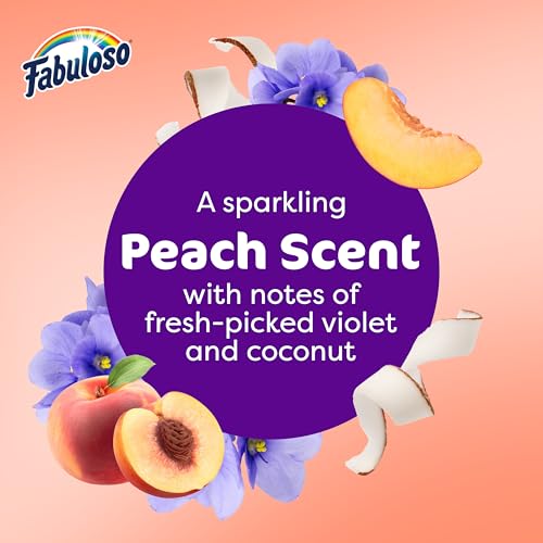 Image of Fabuloso 2X Multi-Purpose Cleaner, No Rinse Floor Cleaner, Long-Lasting Freshness, Peach Scent, 56 fl oz