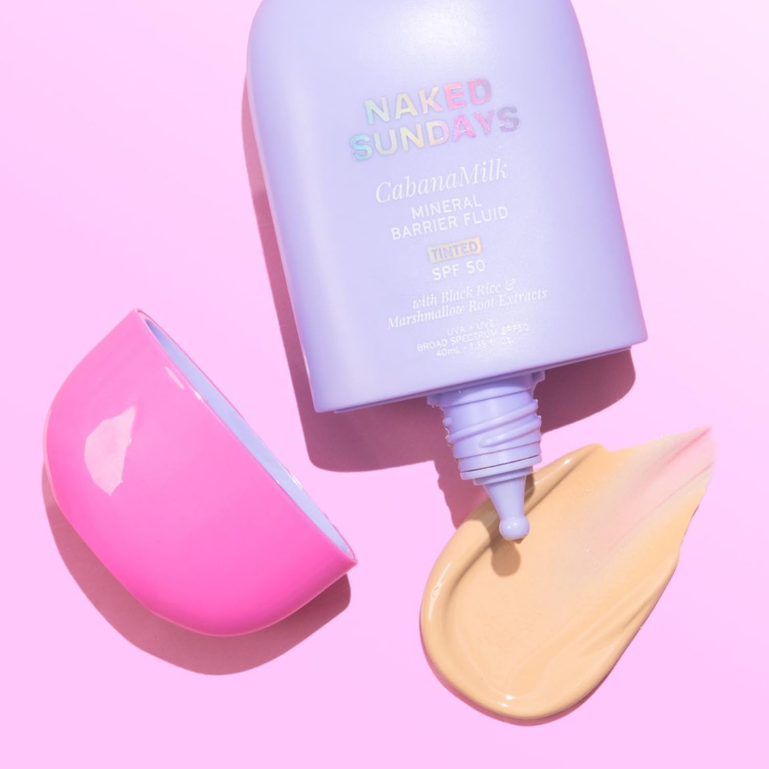 Naked Sundays CabanaMilk SPF 50 Mineral Sunscreen & Barrier Boosting Primer