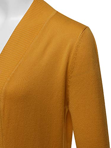 Image of STARJJ Womens Soft Stetchy Knit Longline Open Front Sweater Cardigan with Pockets (S-3X)