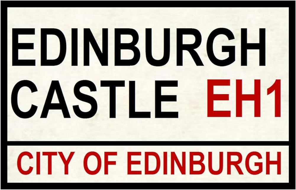 Bioprocess Metalpostering4318 Street/Road Signs - (Edinburgh Castle) Souvenir Novelty - Gifts 8X12 Inches