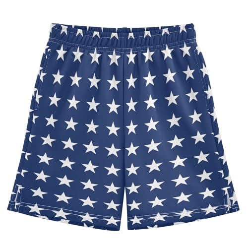Aflyko 4th of July Boys Casual Shorts Summer Daily Outfit with Pockets