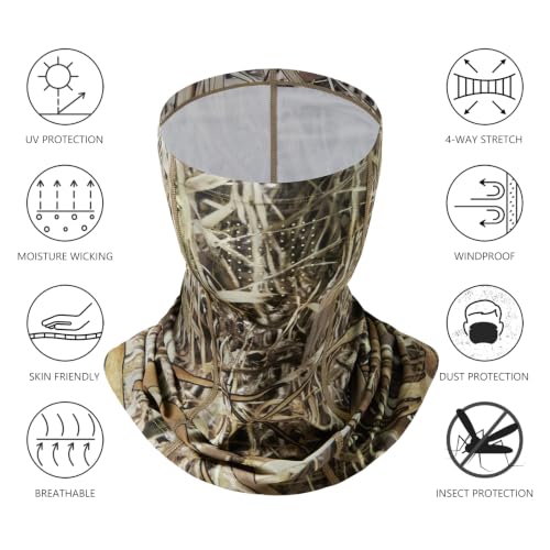 Image of BASSDASH UPF 50+ Breathable Neck Gaiter, Quick Dry Face Mask for Men Women