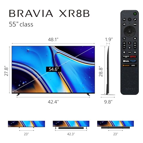 Sony 55 Inch OLED 4K Ultra HD TV BRAVIA XR8B Smart Google TV with Dolby Vision HDR and Exclusive Features for PlayStation® 5 (K-55XR8B), 2025 Model - Image 3