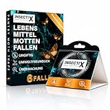 InsectiX Professionelle Pantry Mottenüberwachungsfallen – 6 Stück | ungiftige, geruchlose Pheromon-Pads | sicher für Küchen, Schränke & trockene Lebensmittel Lagerung