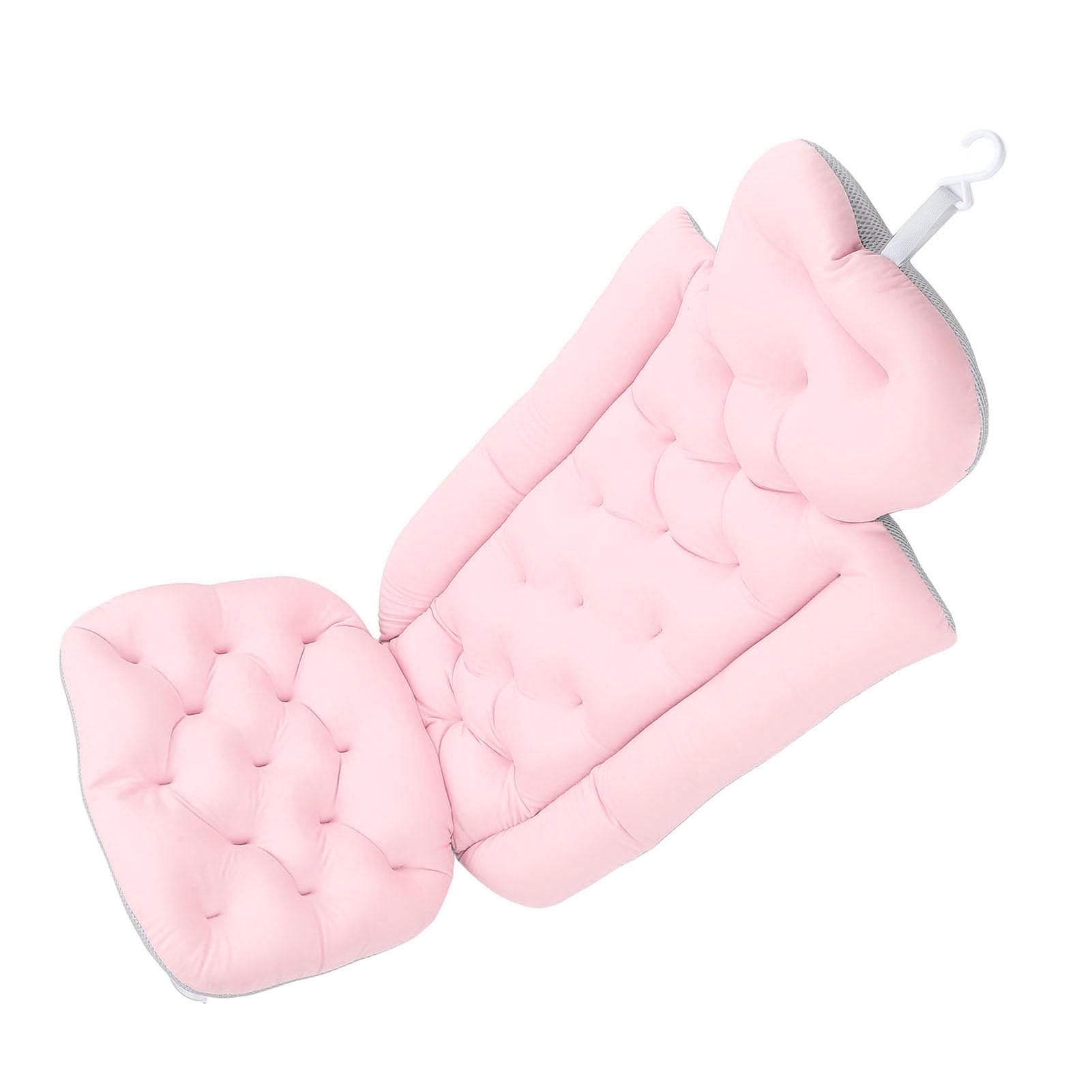 Cuscino Bagno per Tutto il Corpo Aggiornato, Morbido Cuscino Seduta per Adulti, Tappetino Bagno per Supporto Testa e Collo in Varie Vasche (Roseo)