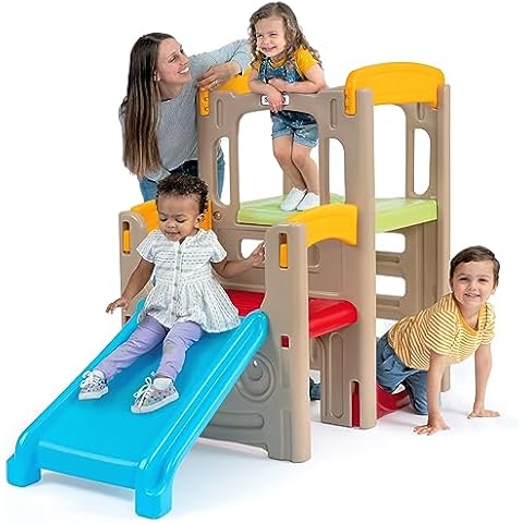 Simplay3 Young Explorers Adventure Climber - Indoor Outdoor Crawl Climb Drive Slide, Year-Round Playset for Children Cover
