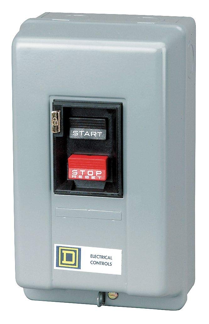 Square D Push Button Manual Motor Starter, Enclosure NEMA Rating 1, 30 Amps AC, NEMA Size:M-1 - 2510MCG3