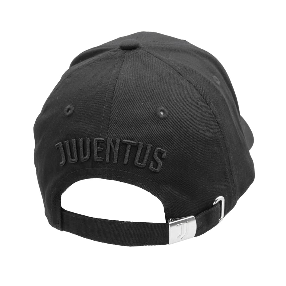 Juventus Czapka z daszkiem 100% bawełna Logo, czarne, rozmiar uniwersalny
