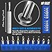 Eyeglass Sunglass Repair Kit,MINGFIX Magnetic Eye Glasses Repairing Tool Kit with Assorted Screws,Nose Pads,Small Screwdriver Bit Set & Tweezer with Mini Travel Case for Glasses,Sunglasses and Others