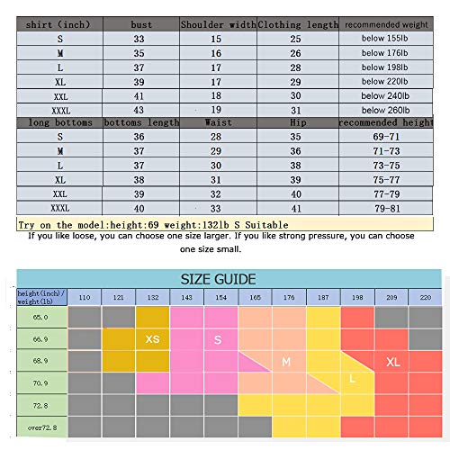 Image of BUYJYA 5Pcs Men's Compression Pants Shirt Top Long Sleeve Jacket Athletic Sets Gym Clothing Mens Workout Valentine's Day gift