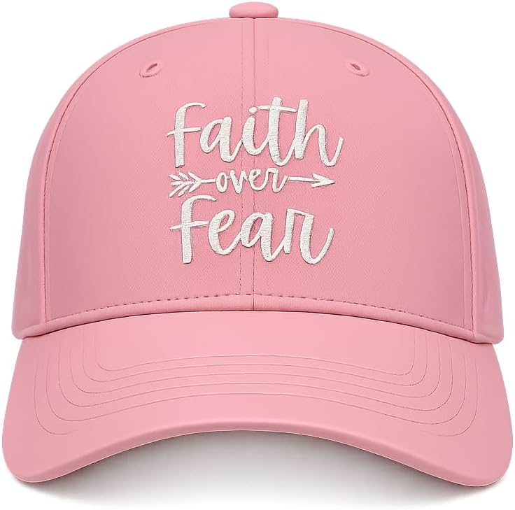 Christian Hat Faith Over Fear Hat Jesus Hat Faith Hat Embroidered Baseball Cap Religious Gift for Men Women