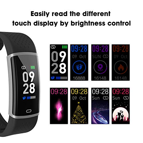 Fitpolo Fitness Watch Colorful Screen Activity Tracker with Heart Rate Monitor Calorie Step Counter, Sleep Monitoring Pedometer Waterproof Smart Watch for Women Men Kids - Thumbnail 3