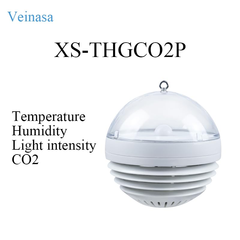 Monitoring of Temperature, Humidity, Light Intensity, and CO2 Concentration Spherical for Meteorological Monitoring