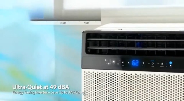 Image of Window Air Conditioners, 6000 BTU Compact AC Unit, Energy Saving Window AC, Smart AC with 3 Modes Cool Dry Fan Speed Control,Cools Up to 269 Sq.Ft,115v Mini Air Conditioner for Bedroom,Office,Home