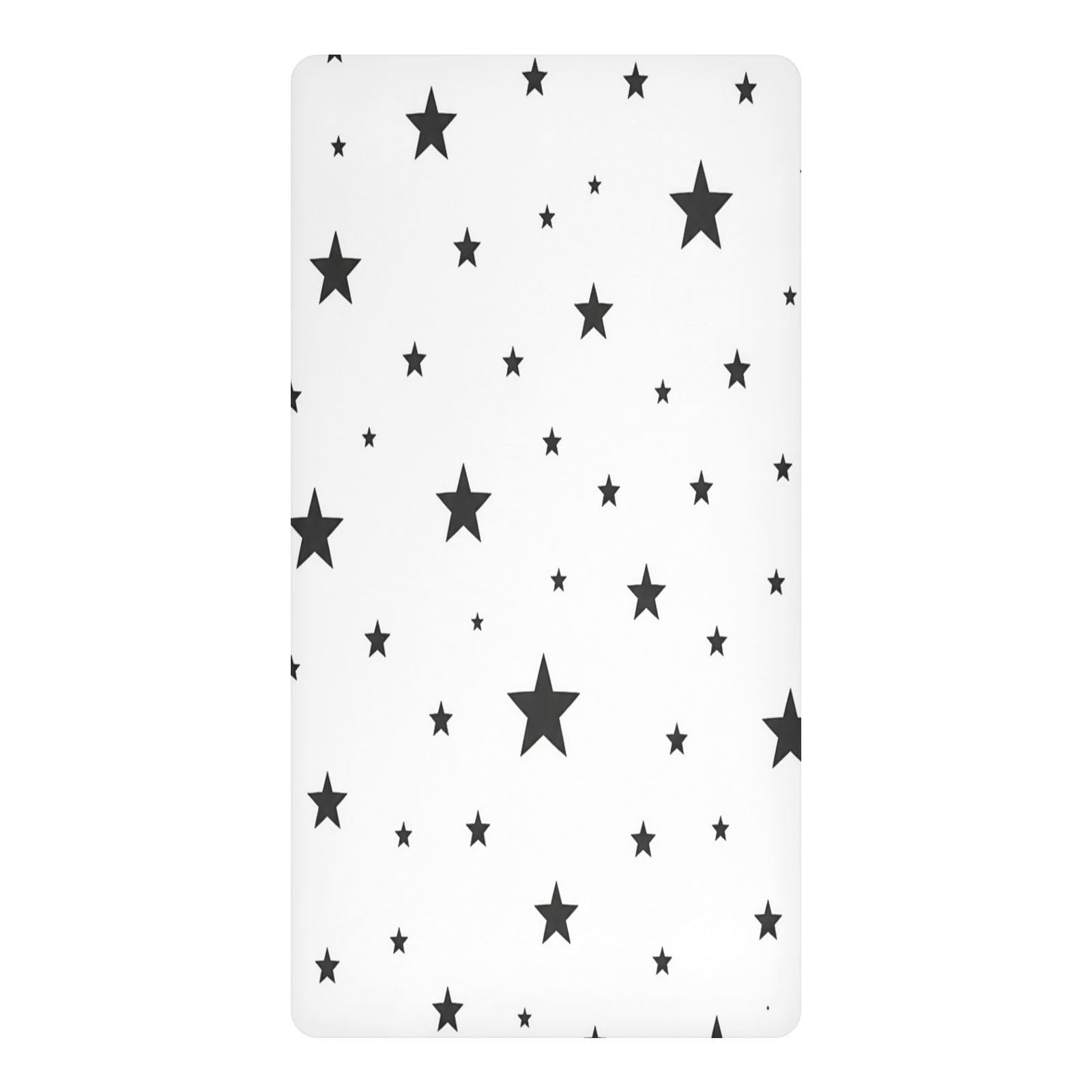 BOESI Star Pattern Waterproof Crib Sheet,Fitted Mattress Protector