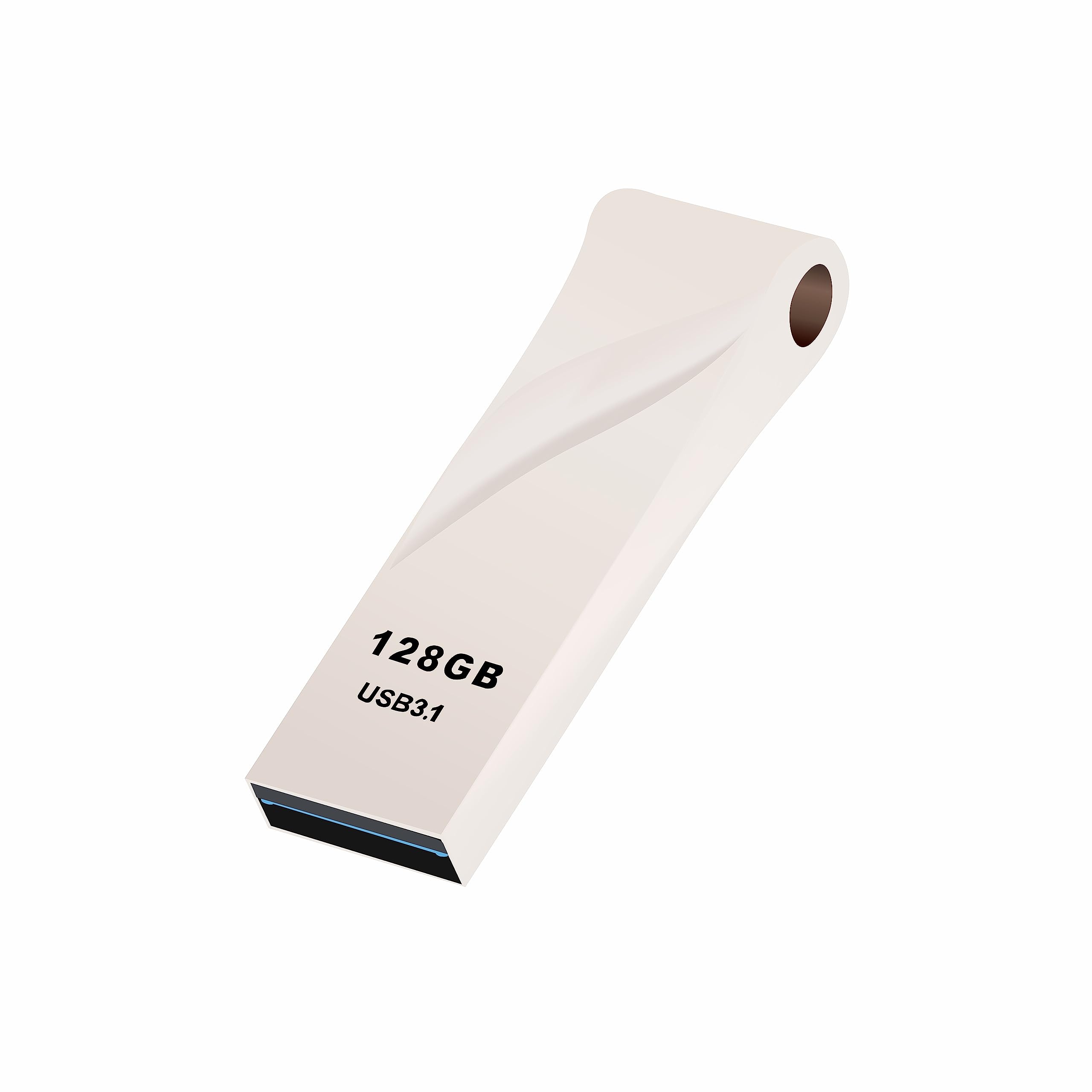 BRYT Metal Body Flash Drive USB 3.1 High Speed Type A Pendrive | Read Speed 100 MB/s | Silver | (128 GB) (B0B6W354LD) Amazon Price History, Amazon Price Tracker