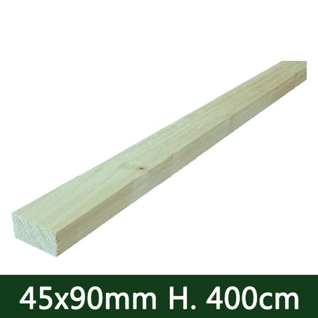 nextradeitalia CF da 1 PZ Tavola in Legno PIALLATA Liscia per PERGOLA Gazebo Giardino Morale Recinzione e pergolati TRATTATO 45X90 MM H 400 CM