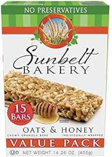 Sunbelt Bakery Oats and Honey Chewy Granola Bars Value Pack (15 Count)