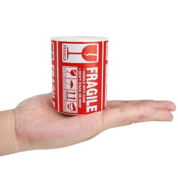 Amazon | Yamasan FRAGILE ステッカー 割れ物シール 梱包 荷札