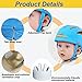 Baby Adjustable Helmet, Kid Soft Cushion Harnesses Cap, Toddler Infant Hat When Learning to Crawl Walk Play (Blue)