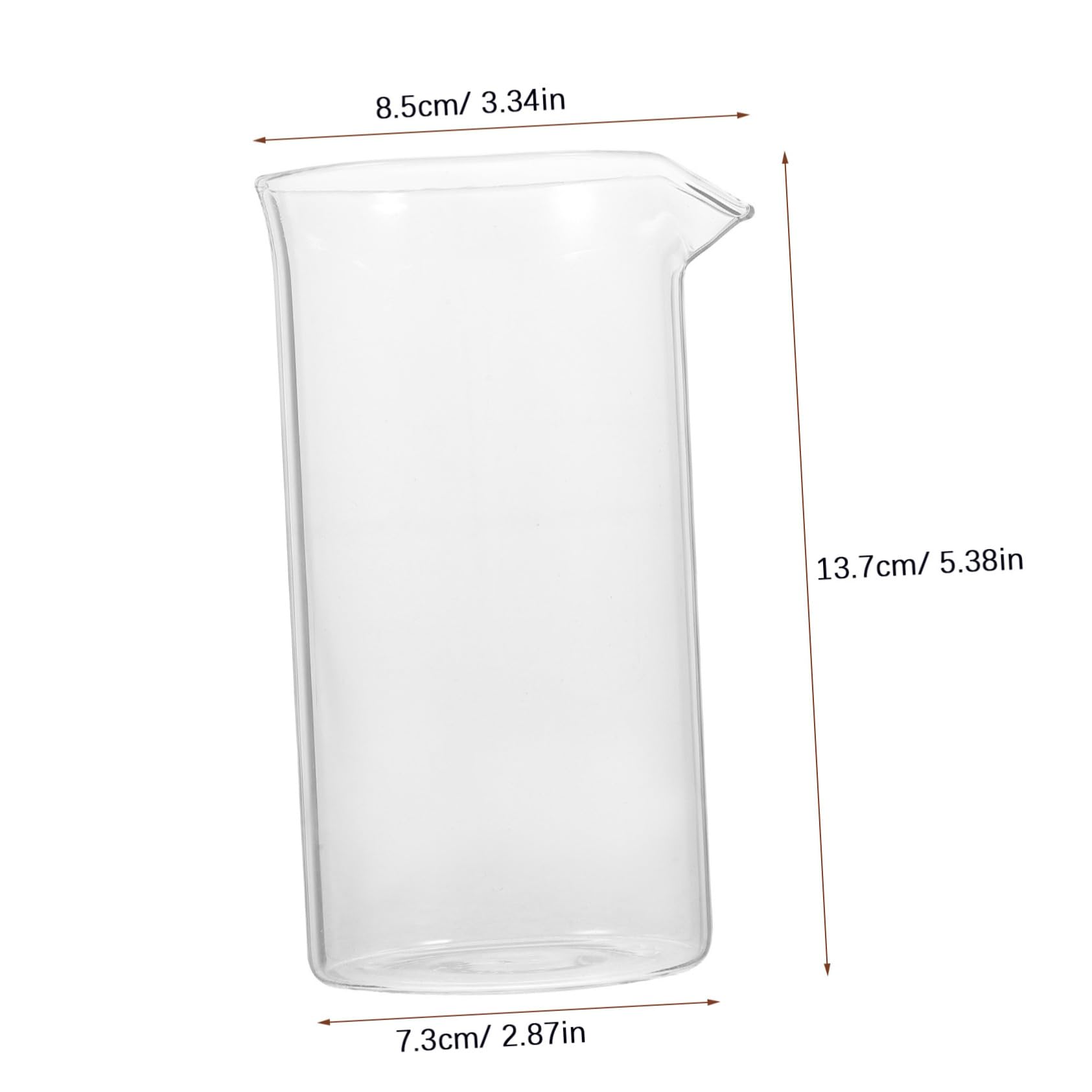 Cabilock Coffee Press Replacement Beaker Cup Pot for Coffee Tea Lightweight Design for Latte Art Easy Installation Elegant Beverage Serving