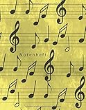  Notenheft: Notenheft zum Selberschreiben/Notenheft blanko/ Notizbuch für Lehrer Musiker und Komponisten/ 80 Seiten /Blanko Notenpapier Manuskript /Piano /Gitarre/ Violine/ Keyboard / DIN A4/Soft Cover
