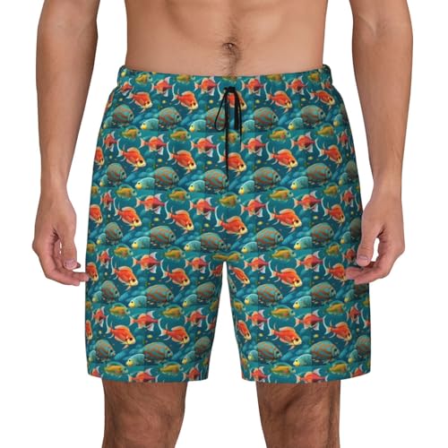 Bañador de hombre para evitar la humedad Ocean Underwater Fish de secado rápido