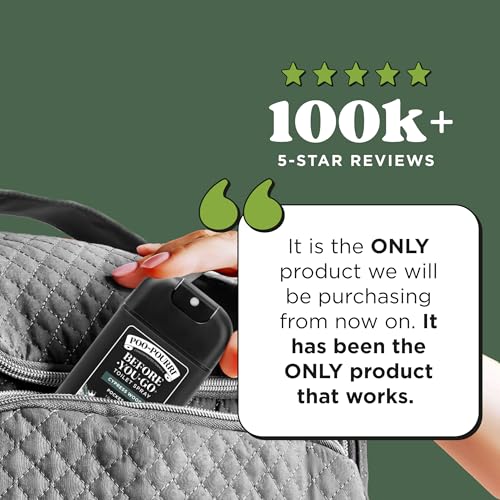 Image of Poo-Pourri Cypress Woods Pocket Sprayer Before-You-Go Toilet Spray - Instantly Trap Bathroom Odor - Plant Based Ingredients & Essential Oils - No synthetic fragrance - Cypress, Pine, Fresh Air Scent