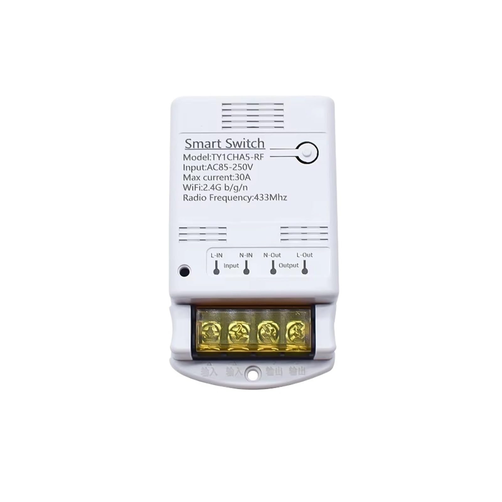 Interruptor Inteligente Tuya WIFI De 4000 W Y 30 A, Módulo De Relé De 20 A, Receptor RF433, Disyuntor, Compatible Con Alexa Y Google Home.(Only need RF433)