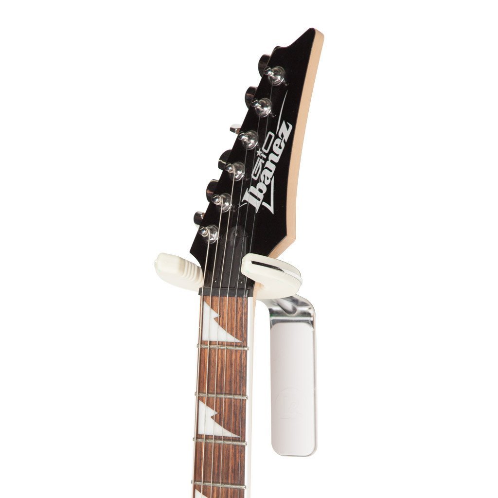 D&A Guitar Gear IMPUGNATURA: il supporto da parete professionale più robusto al mondo, struttura in metallo, gancio regolabile per elettrico, acustico, basso, facile da installare in qualsiasi parete,