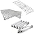 QuliMetal 66095 9MM SUS304 Cooking Grates, Stainless Steel Warming Rack and SUS304 Flavorizer Bars for Weber Genesis II/LX 300 Series, Genesis II E-310, II E-330, II E-335, II S-335, II LX S/E-340