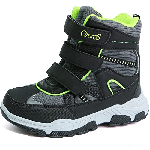 Youecci Boys Girls Snow Boots Winter Waterproof Walking Boots kids Hiking Boots Warm Outdoor Non Slip Climbing Shoes