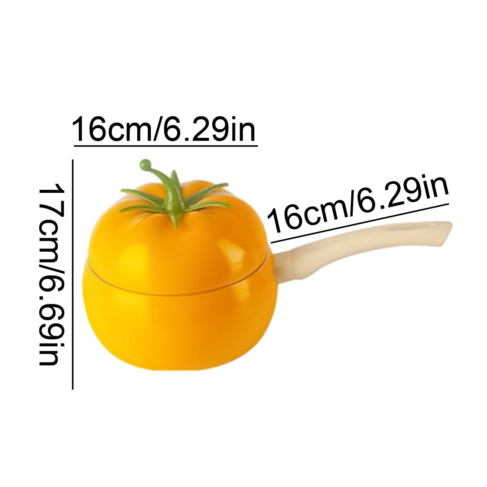 Sartén con forma de tomate, olla para espaguetis con mango, olla para fideos instantáneos de larga duración, olla para fideos instantáneos coreanos, olla para fideos al huevo, olla para fideos de | fideos instantáneos de larga duración, olla para fideos i