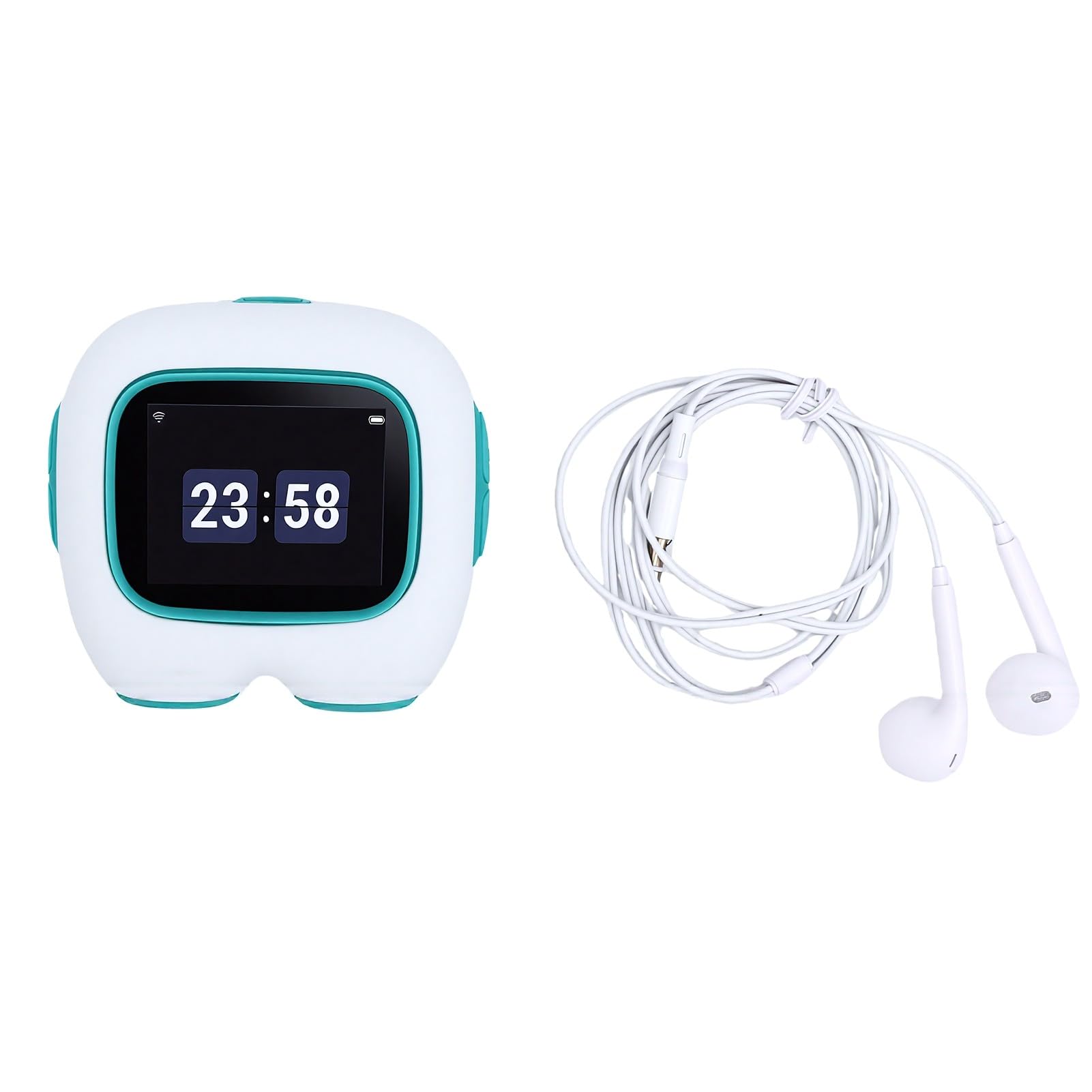 Fockety Robot con IA, Robot Interactivo con 40 Tonos de Voz y batería de 1500 mAh, 8 x 7 x 3,8 cm. Mascota electrónica Recargable de Escritorio, Asistente de Aprendizaje para niños
