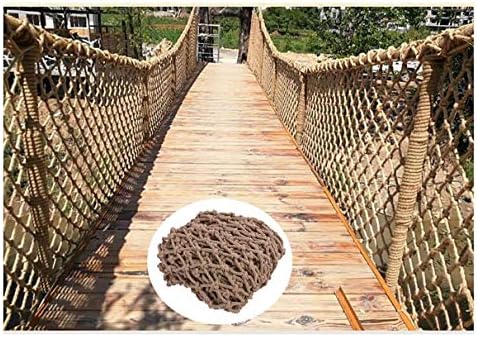 Rete di protezione in corda di canapa 1x4 m per scale e balconi