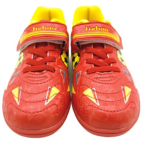 Boys Turf Shoes Soccer Indoor Trainers Football Cleats Outdoor Futsal Shoes Hook Loop for Girls (Little Kid/Big Kid)4