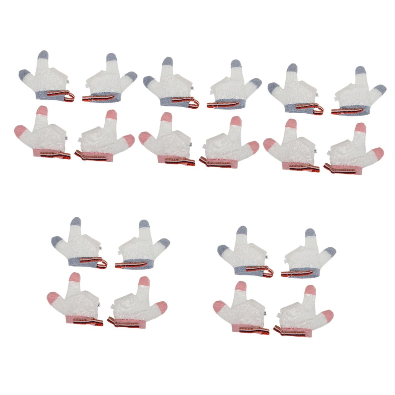 Abaodam 10 Pares guantes anti mordeduras Guante anti chuparse el dedo guante protector bebe tapón para chuparse el dedo protector de pulgar para niños protector para chuparse el dedo nylon