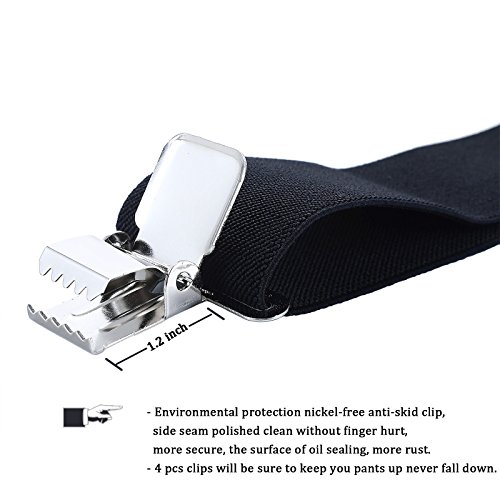 Image of AWAYTR Heavy Duty Suspenders for Men - 2 inch Wide X-Back Elastic Work Braces