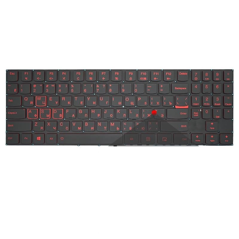 Clavier Russe pour Lenovo Legion Y7000 Y530 PC portable gaming avec rétroéclairage rouge