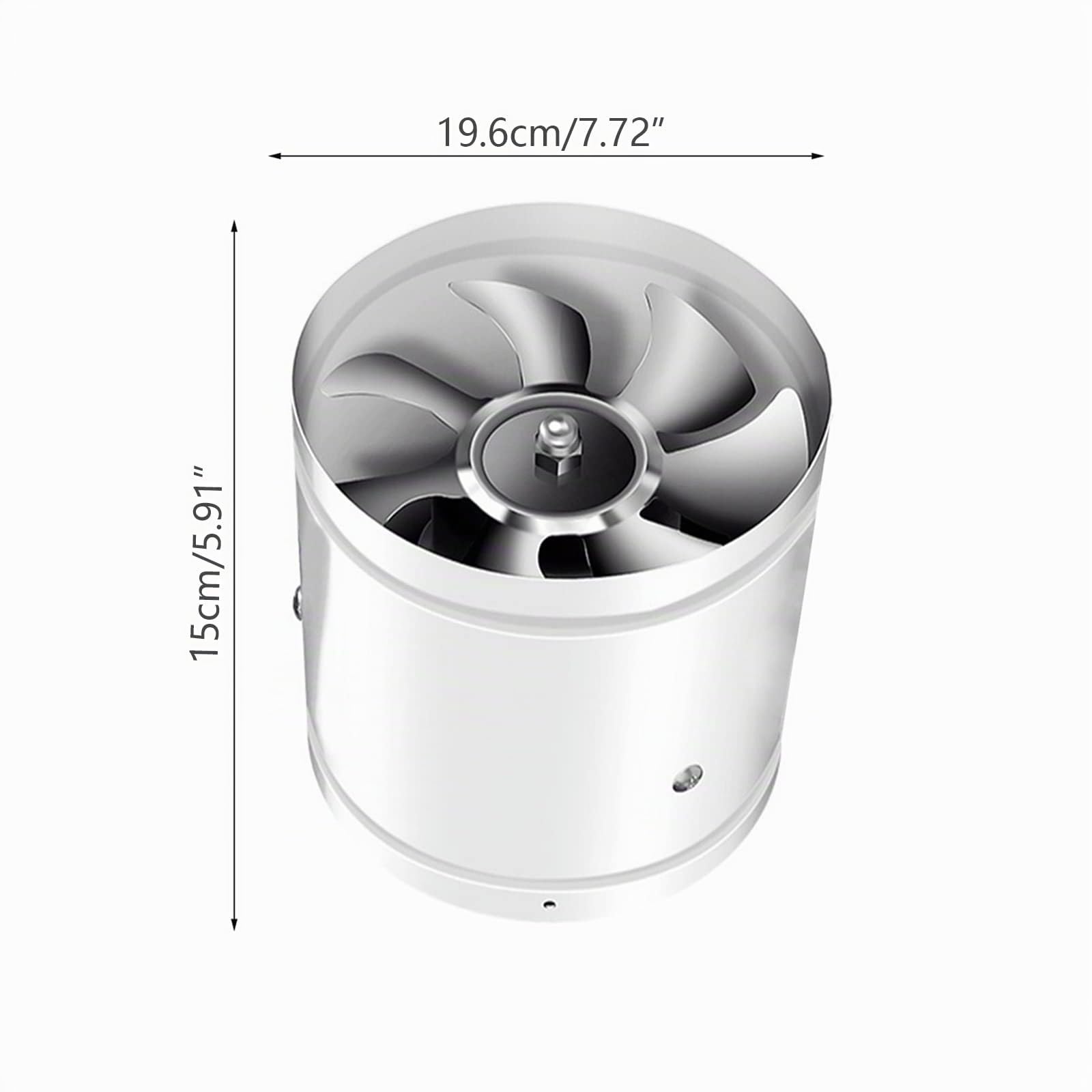 Ventilateur d'évacuation d'air 200 mm en ligne, 1000 m³/h, ventilateur industriel, consommation d'énergie, fonctionnement silencieux, ventilateur de salle de bain, pour bureau, hall