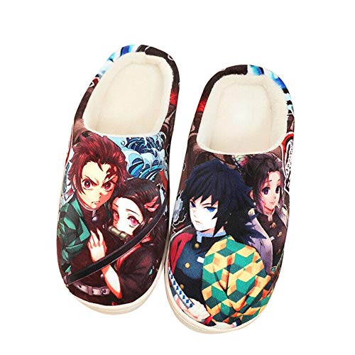 Warm Plush Home Slippers for Demon Slayer Cosplay (Length 11