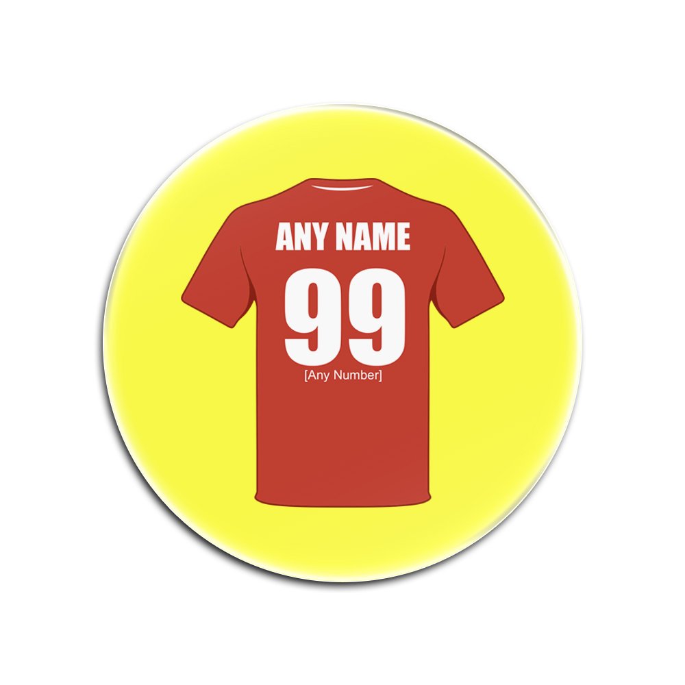 UNIGIFT Personalised Gift - Swindon Town Round Gloss Hardboard Coaster (Football Club Design Theme, Colour Options) - Any Name/Message on Your Unique Mat Pad - The Robins
