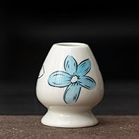 Vista 2 de Juego de batidor de matcha, juego de 4 piezas para ceremonia de matcha con batidor de matcha, cuchara de bambú matcha, soporte para batidor, cuenco