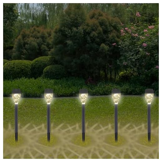 BEPER P207ILO050 Lot de 5 lampes solaires de jardin, lampes solaires de jardin et d'extérieur avec LED, lampes solaires d'extérieur pour marches, lampes solaires avec piquet, IP44, charge automatique
