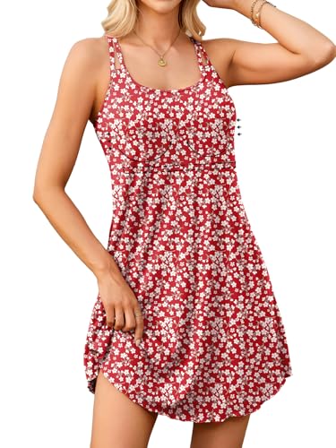 Image of V FOR CITY Womens Summer Dresses with Built in Bra Sundress